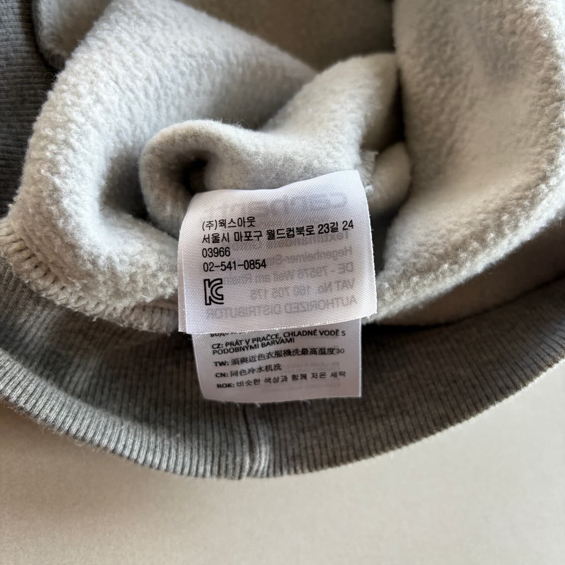 [S]칼하트 WIP 포켓 그레이 기모 맨투맨 상품이미지10