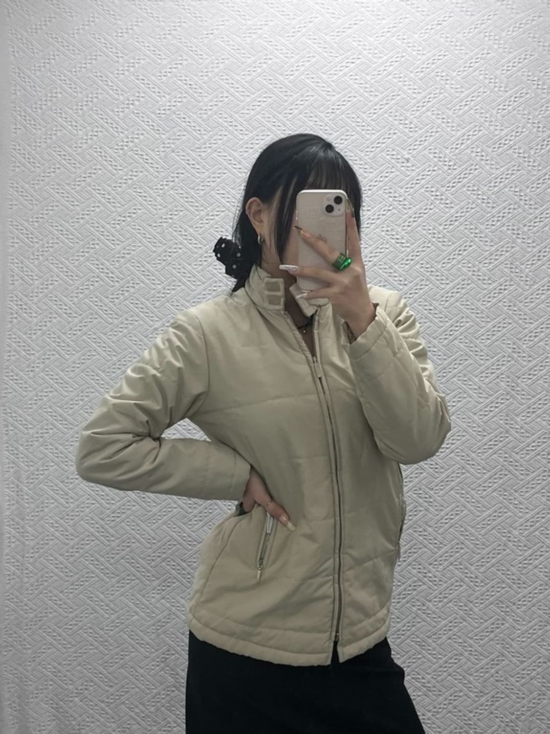 버버리 빈티지 모던캐주얼 퀄팅 울 경량 패딩 자켓 95 C08124 상품이미지2