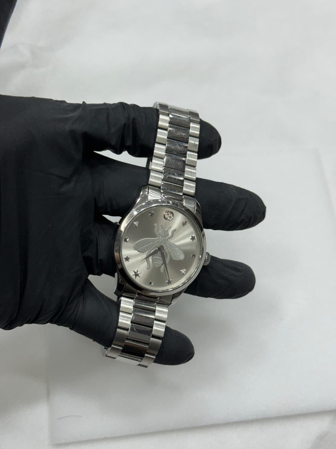구찌 G-타임리스 쿼츠 38mm 스틸 실버 상품이미지2