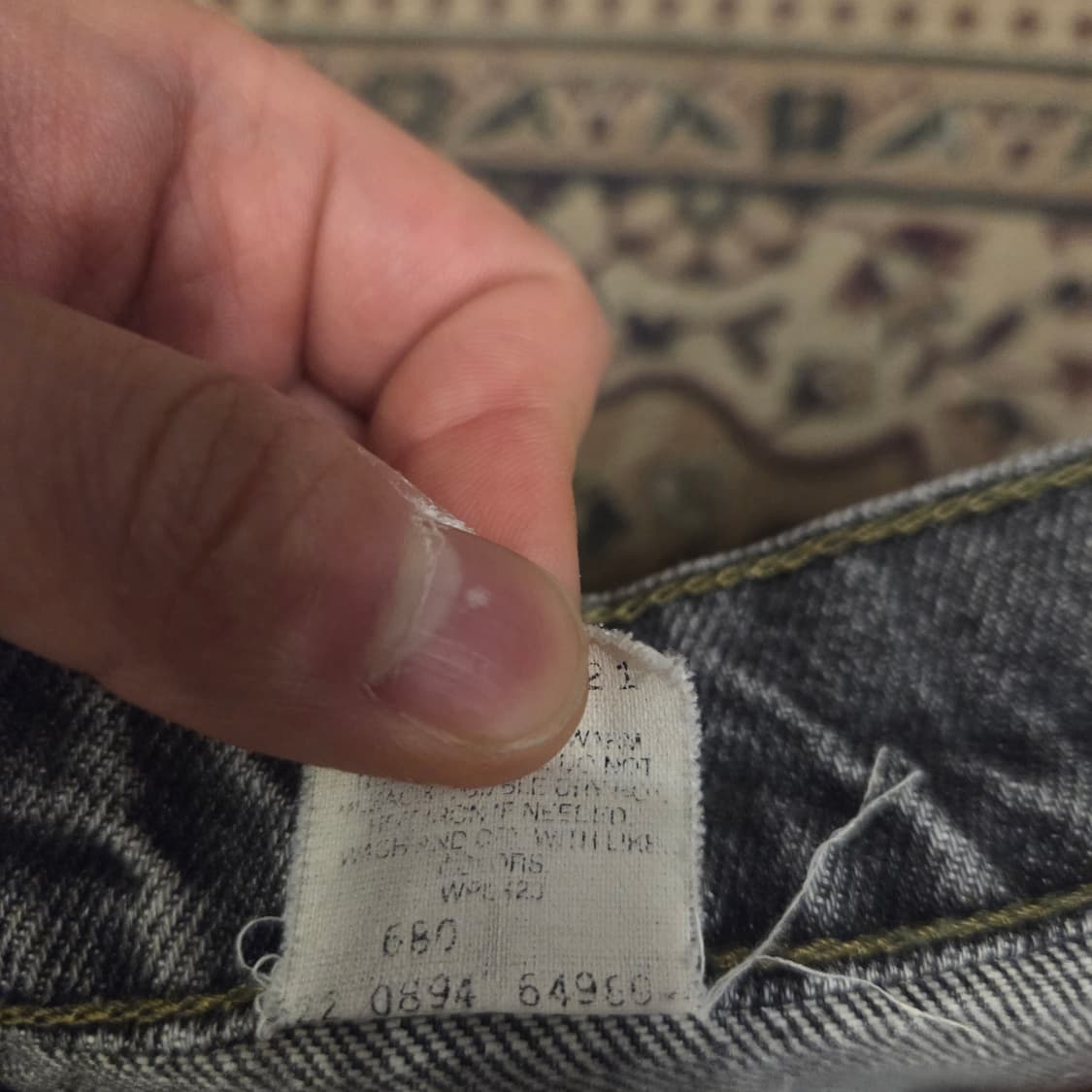 90s 리바이스 517 흑청 오렌지탭 40사이즈 상품이미지4