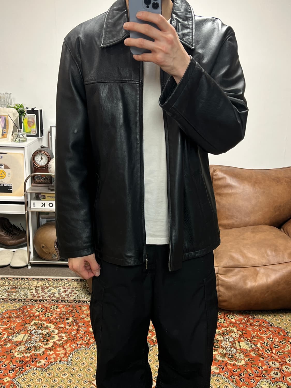 [110] 크리스찬 지앙 양가죽 싱글 가죽자켓 상품이미지3
