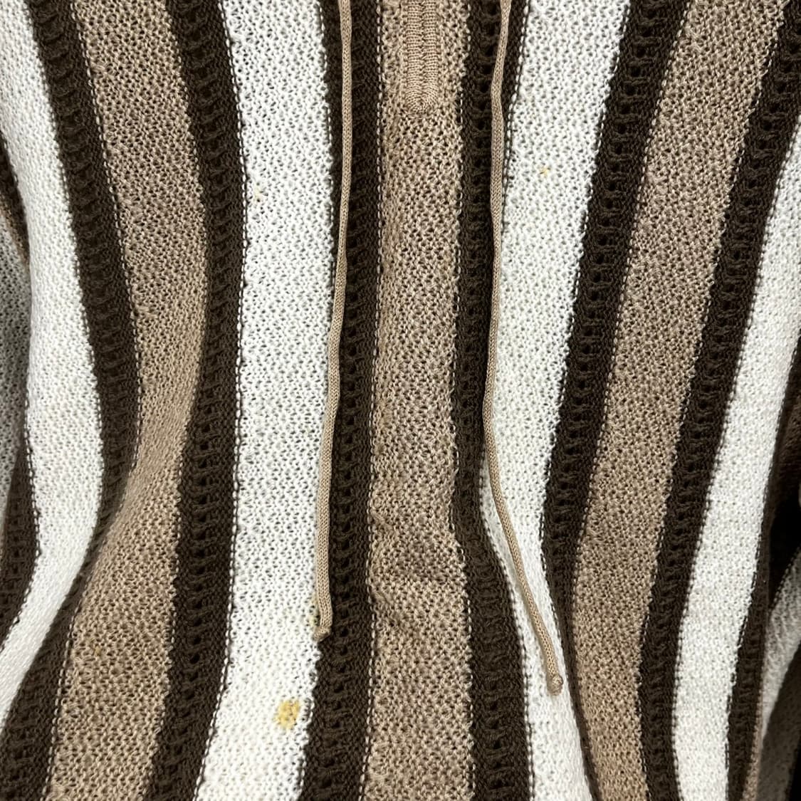 빈티지 코지 모리 스트라이프 패치워크 리본 니트 K0099 상품이미지7
