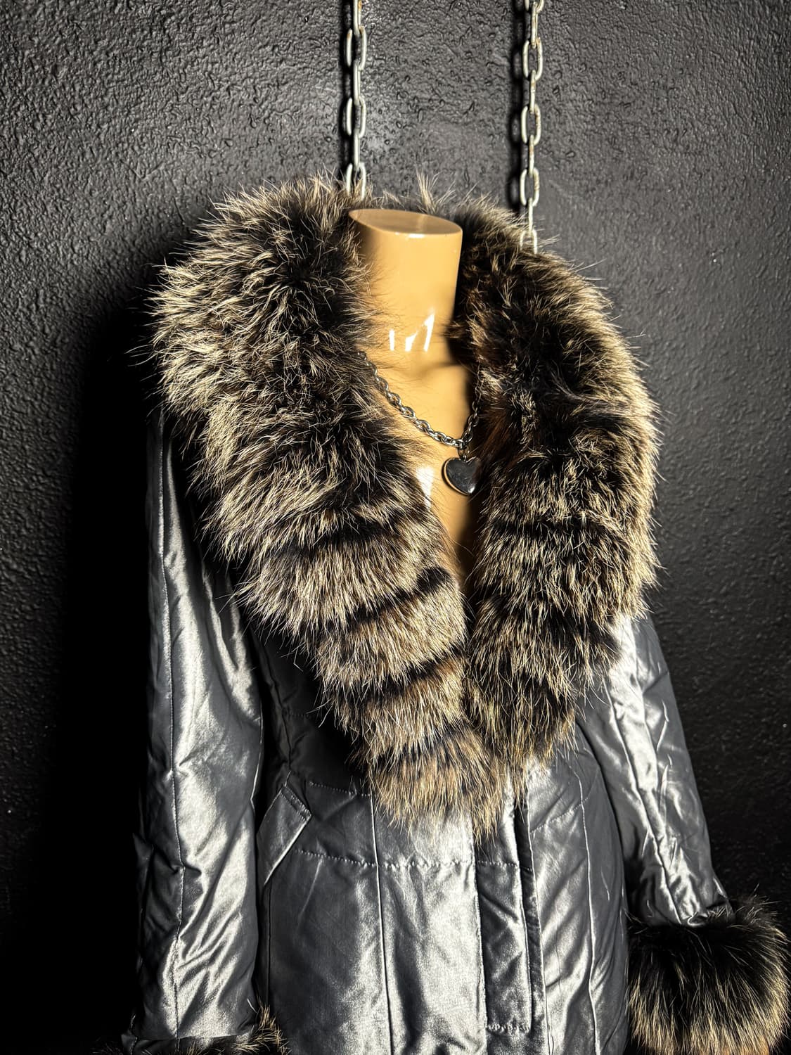 HIROKO BIS – Metallic Fur Down Coat   상품이미지2