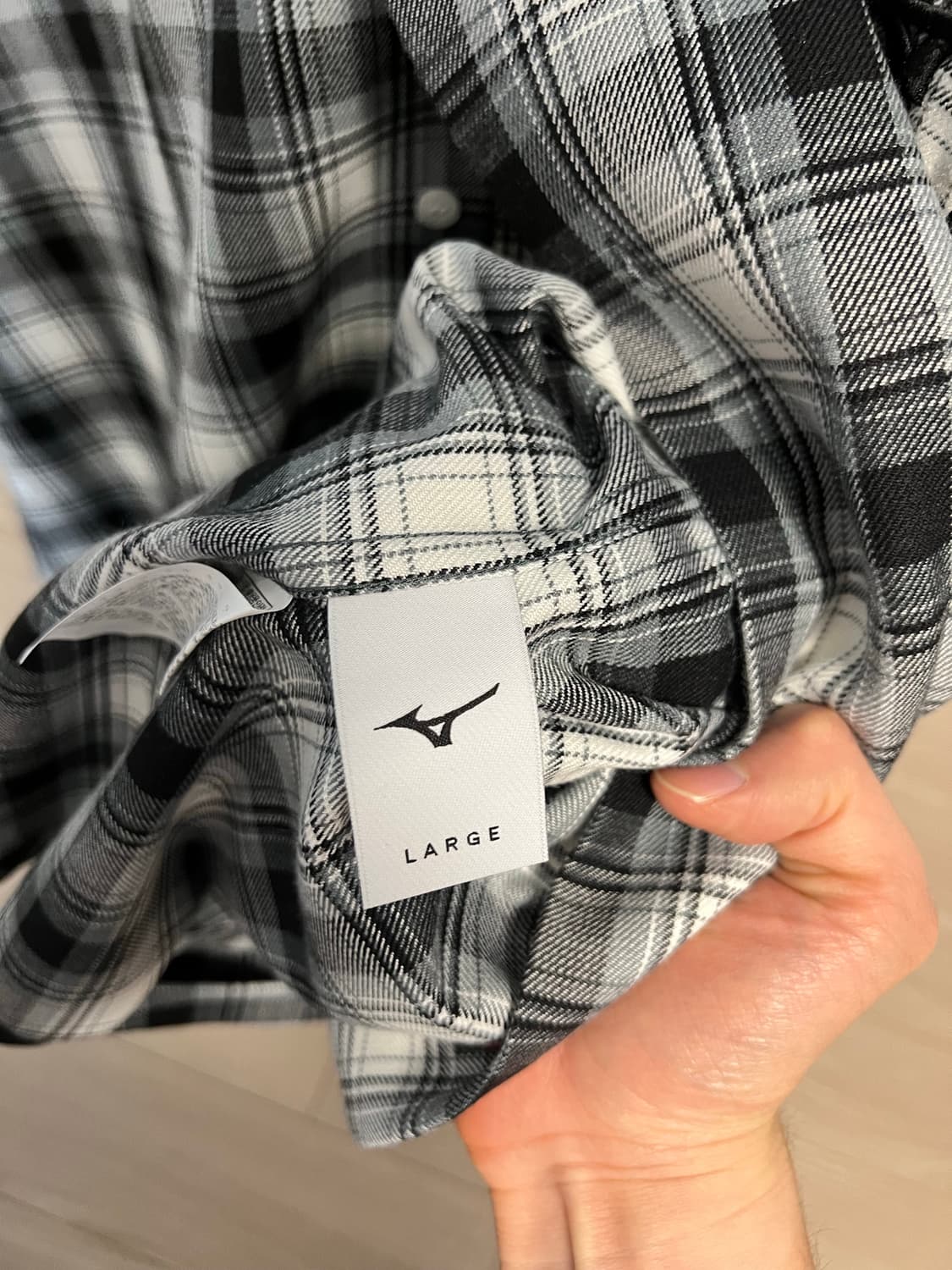 STU x 미즈노 타탄 체크 셔츠(L) 상품이미지5