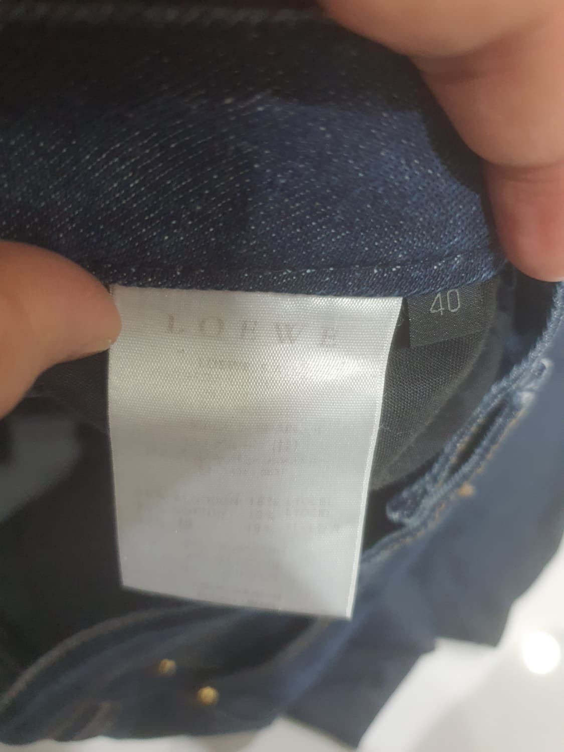 로에베 여성용 데님 청바지 40 상품이미지2