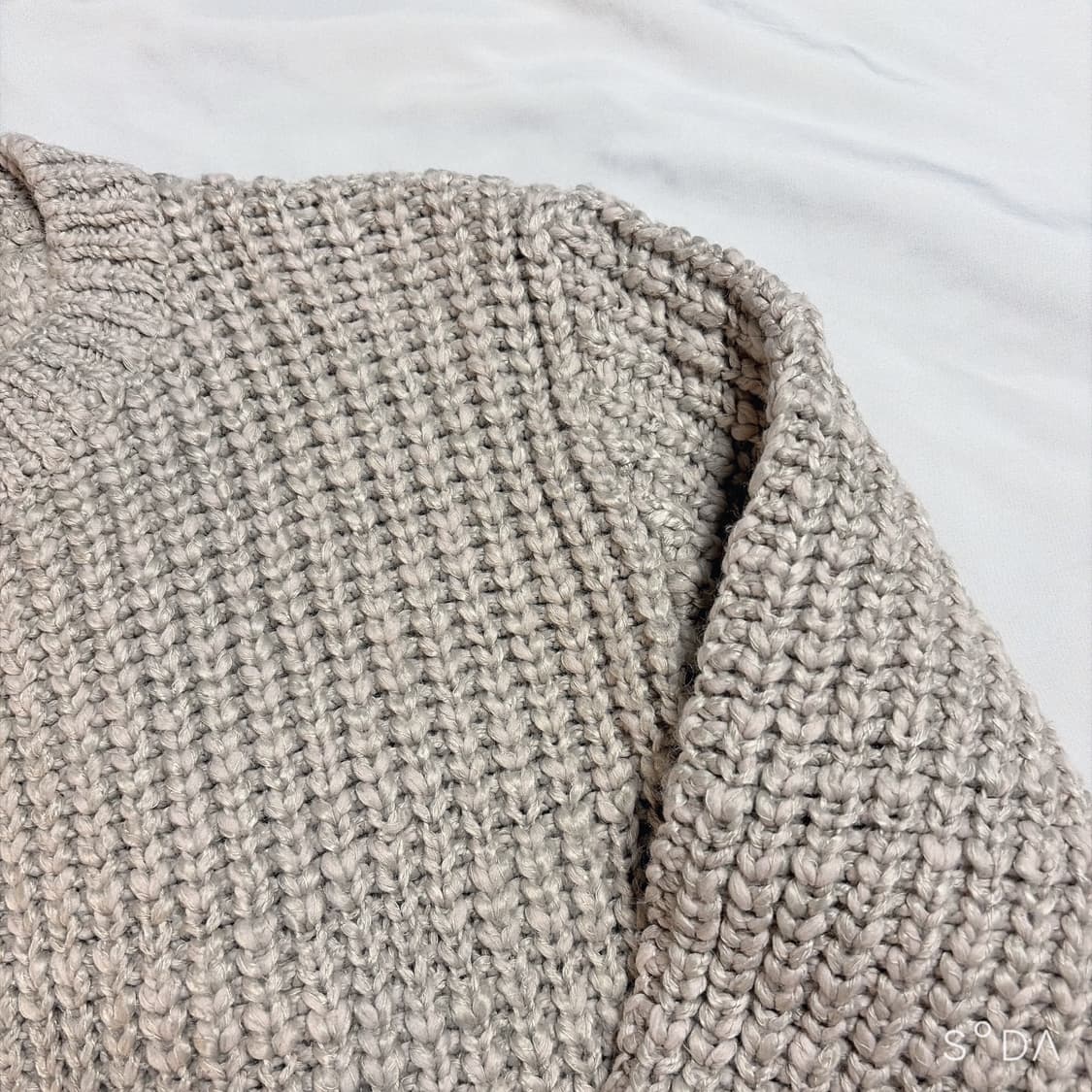 Smoothmood 스무스무드 크롭 니트 집업 가디건 상품이미지3