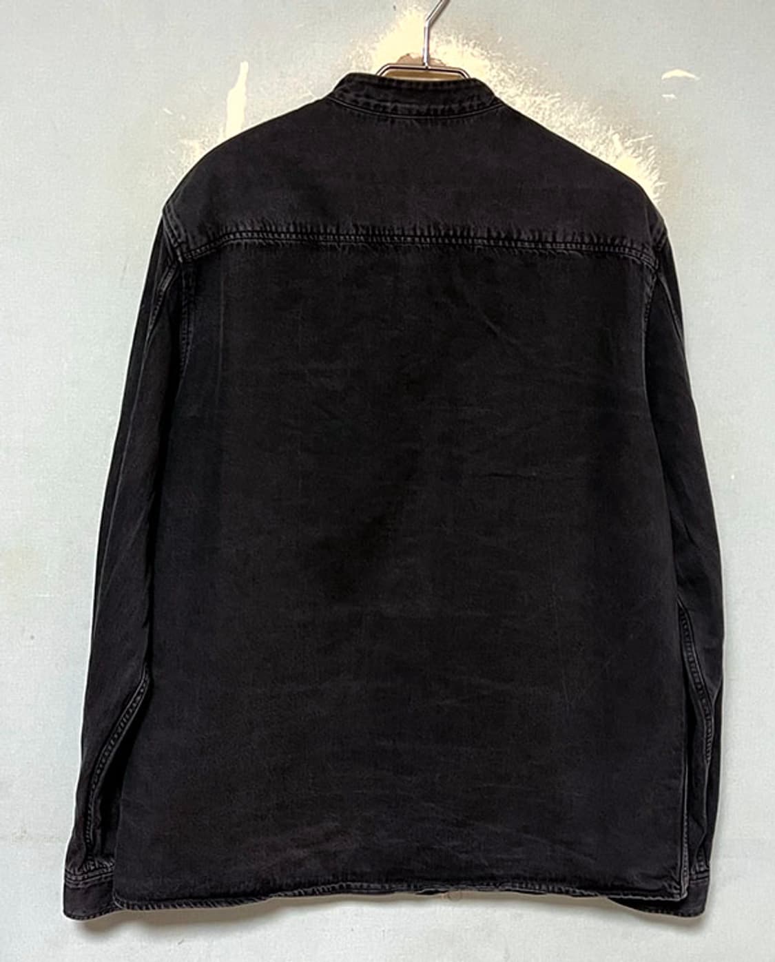 COS 코스 청남방 데님셔츠 그레이진 헨리넥 춘추 캐주얼 포켓 L 100 상품이미지2