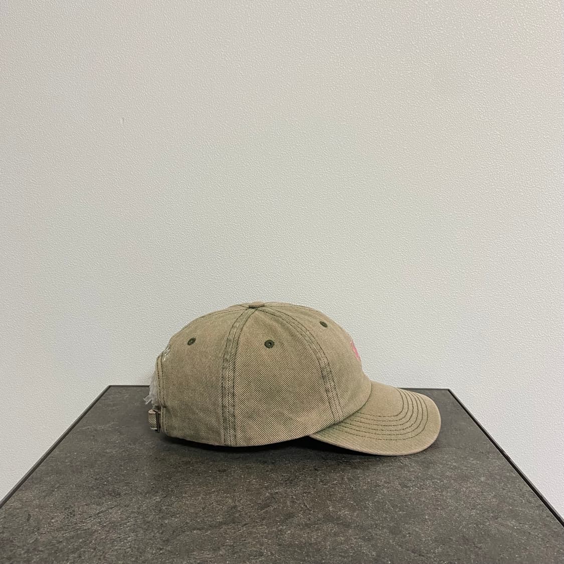 (OS) 슈프림 6패널 볼캡 모자 워시드 트윌 카키 그린 상품이미지3