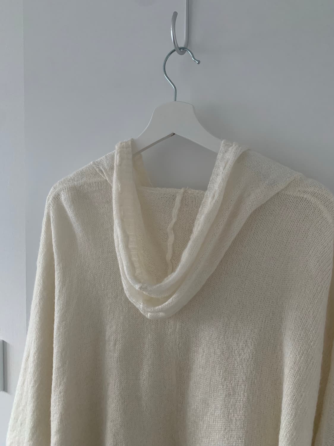 화이트 니트 케이프 상품이미지5