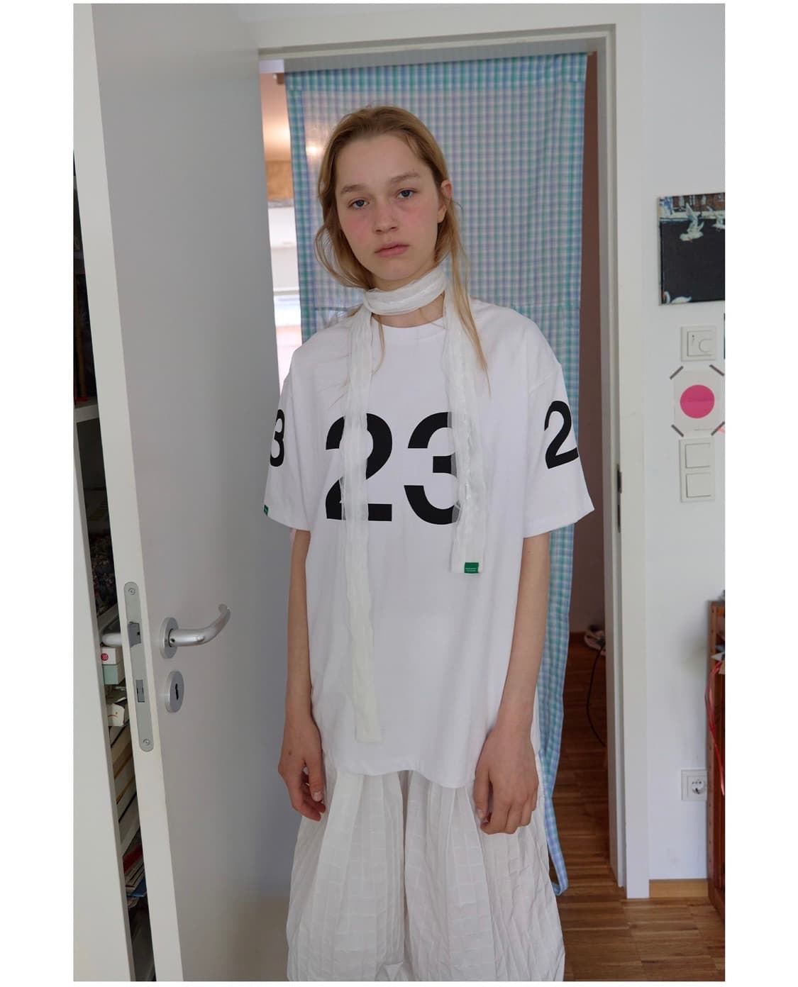 노컨텐츠 lace scarf_white 상품이미지3