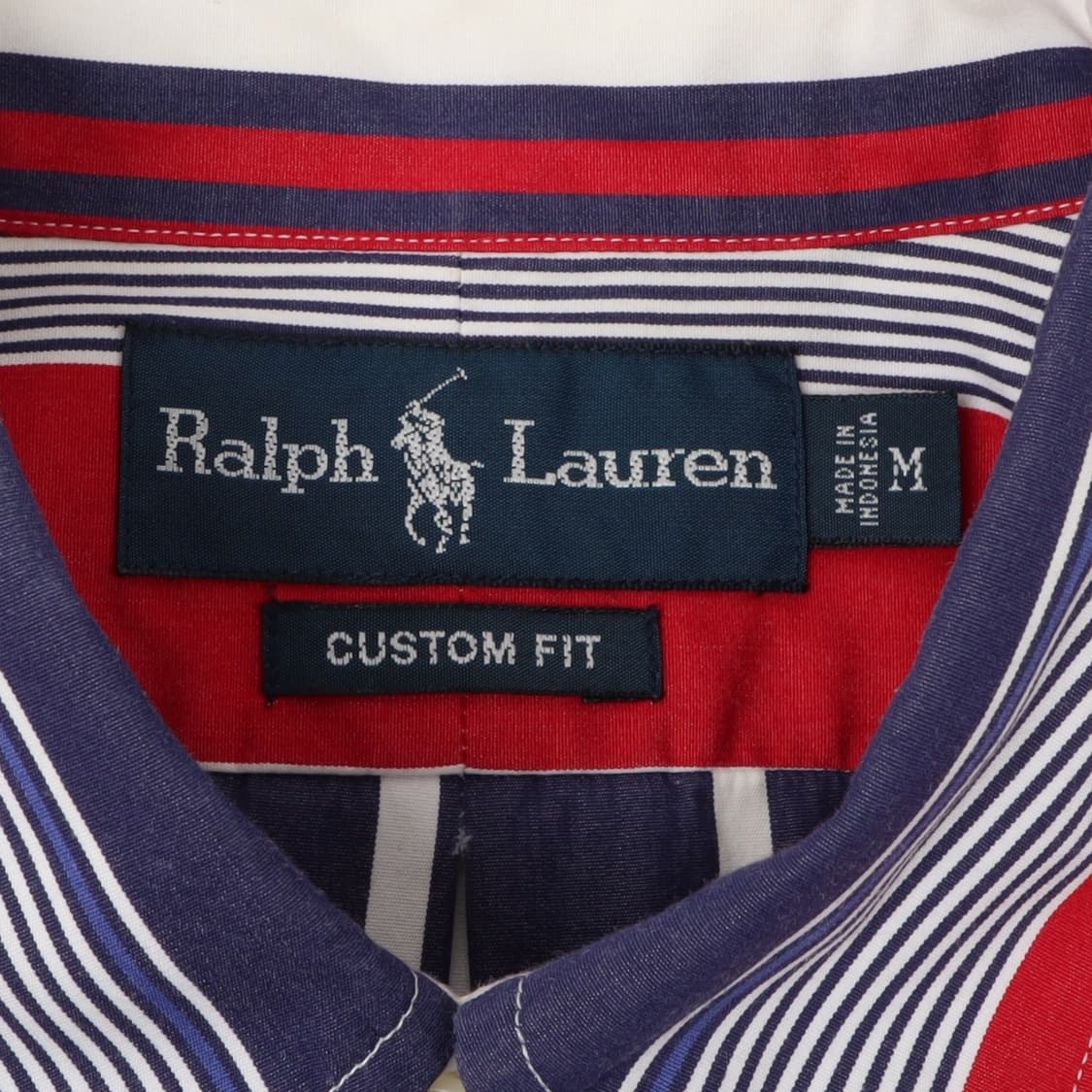폴로 랄프로렌 네이비 믹스 스트라이프 커스텀핏 셔츠 상품이미지8