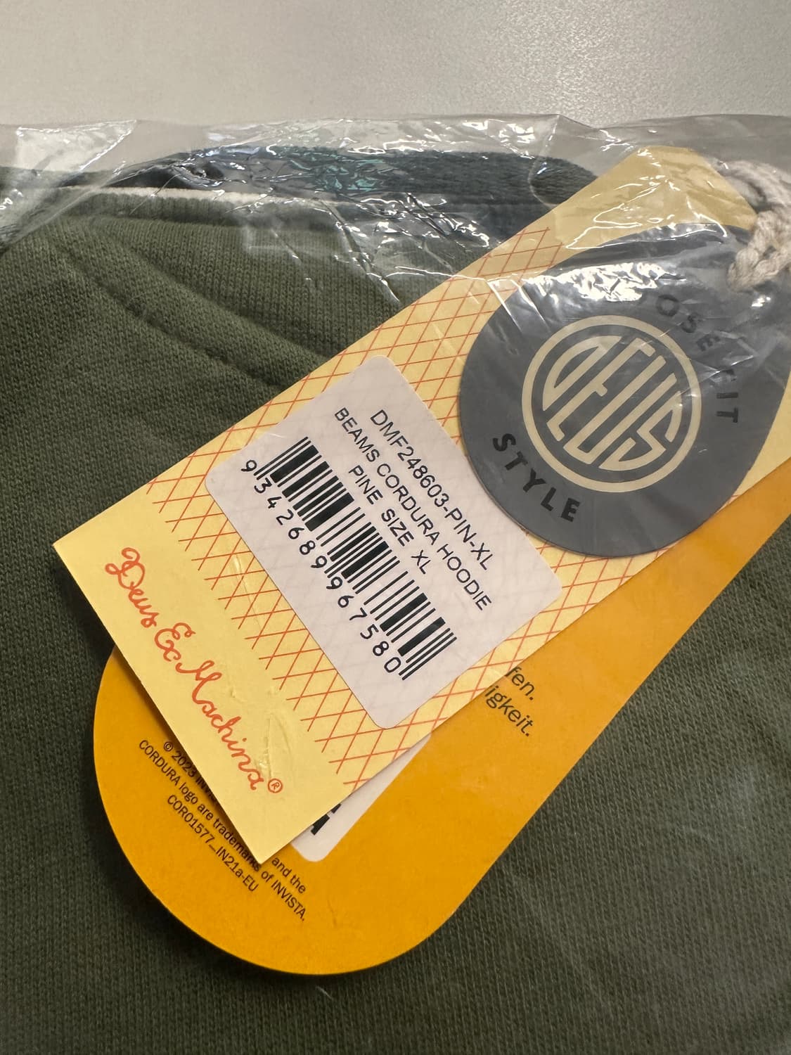 데우스 엑스 마키나 코듀라 후드티 XL 올리브  상품이미지6