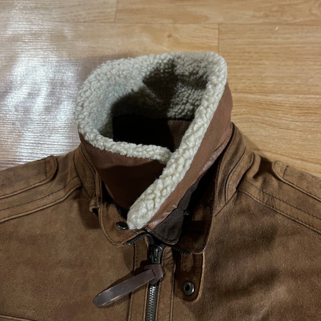 [97] 시리즈 시어링 스웨이드 가죽자켓 상품이미지4