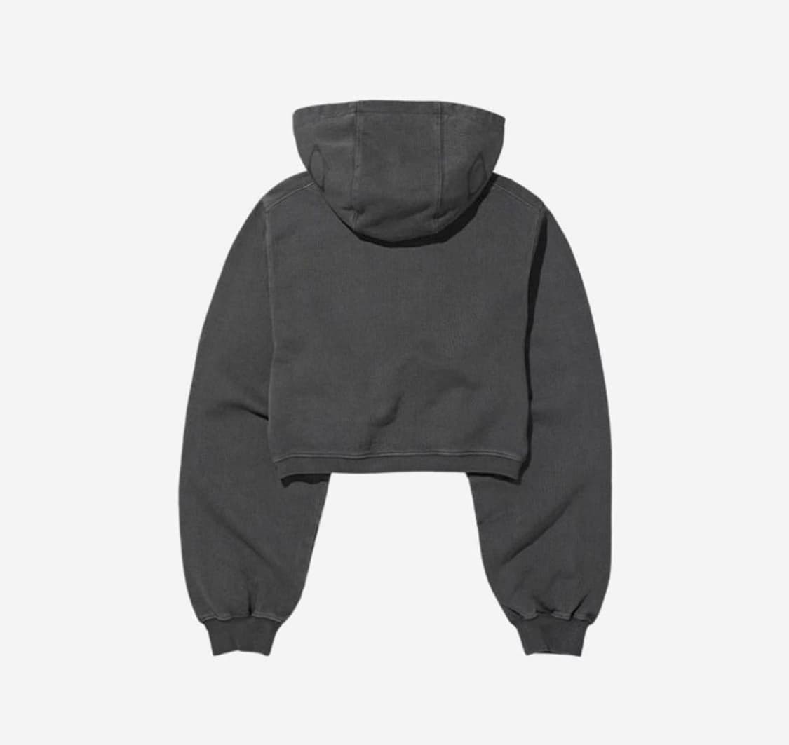 미스치프 사이드 버튼 업 크롭 후드  상품이미지2