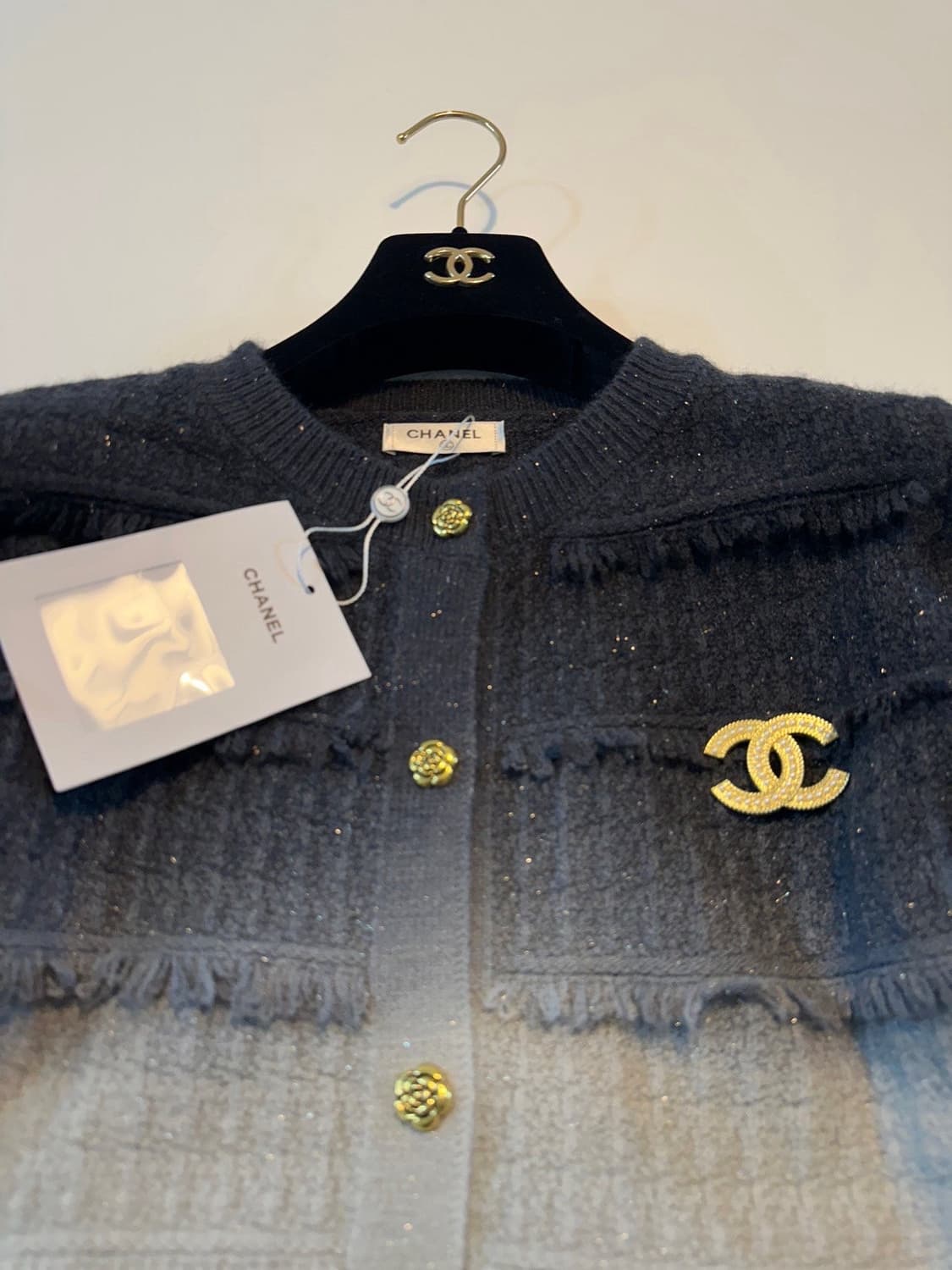 (새상품)샤넬가디건(브로치포함) 상품이미지9