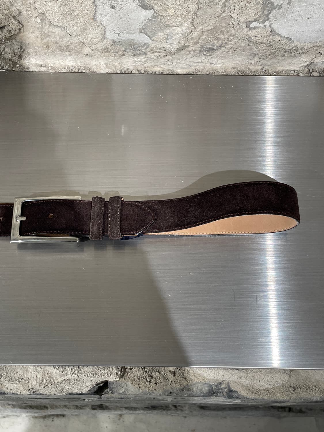 브룩스 브라더스 다크 브라운 레더 벨트 상품이미지6