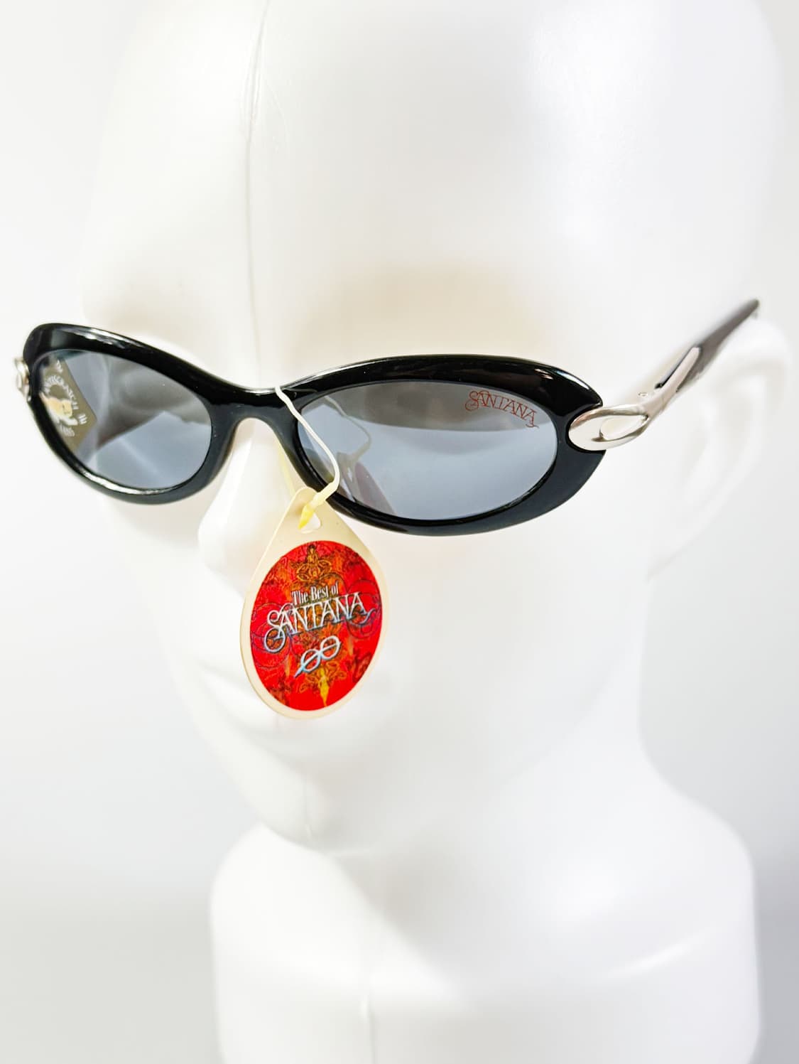 90s SANTANA 블랙 오벌 프레임 빈티지 선글라스 상품이미지8