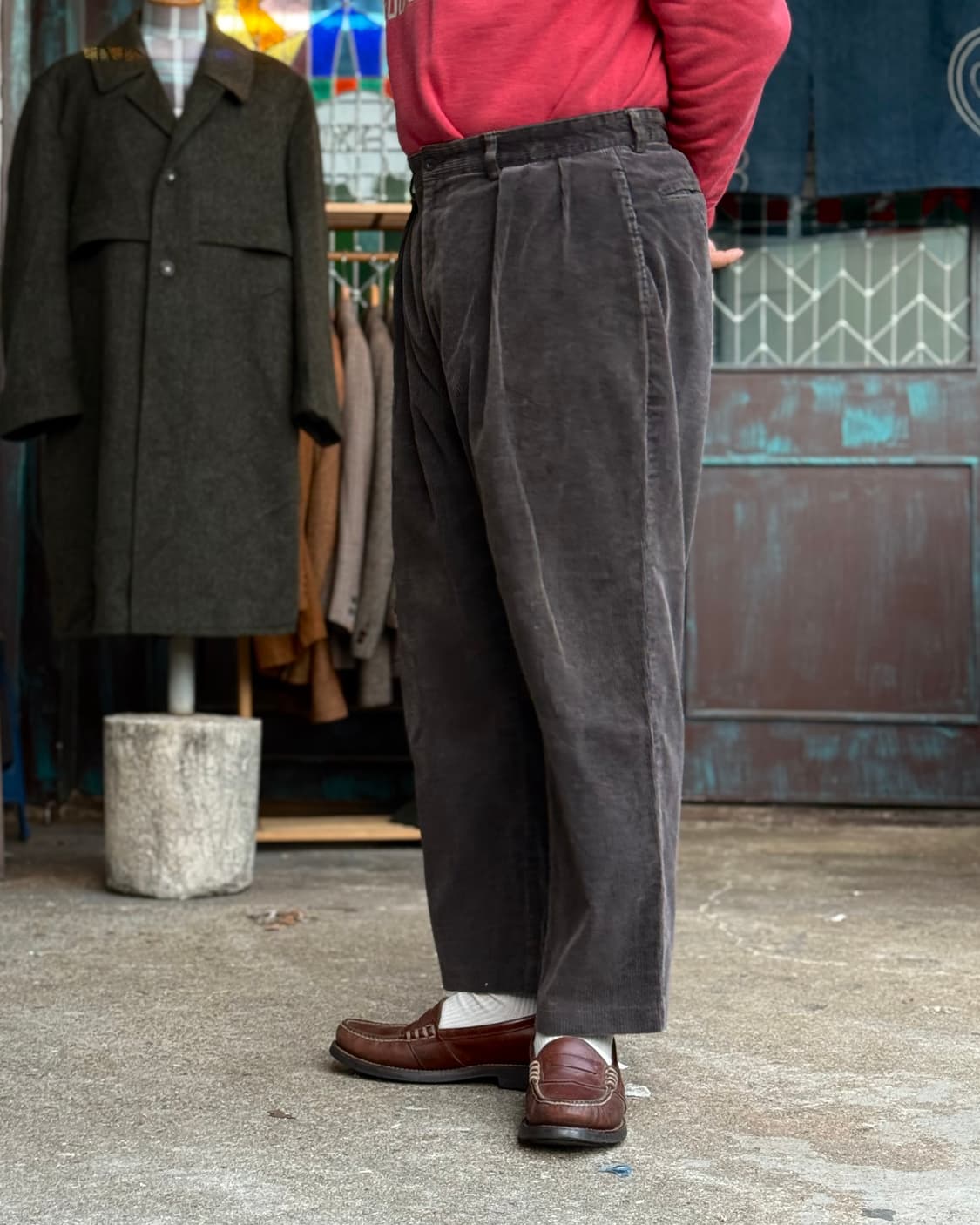 90‘s 폴로 랄프로렌 투턱 코듀로이 앤드류 팬츠 34 [초코] 상품이미지7