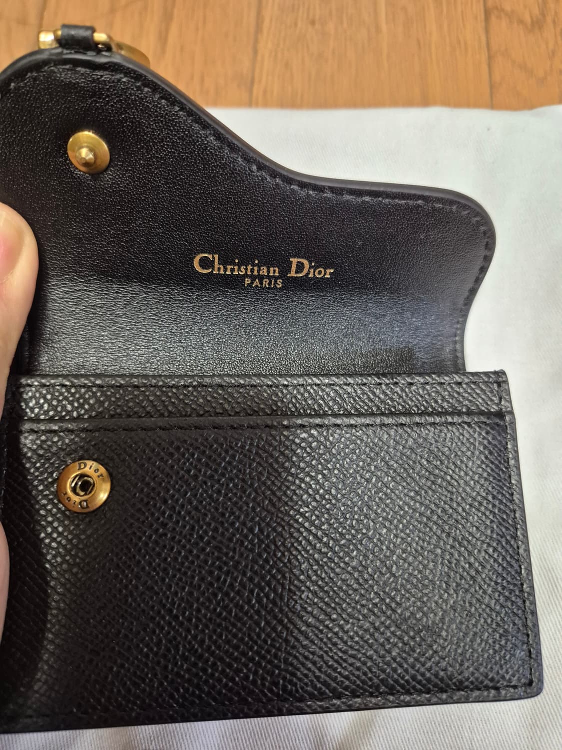 (정품) 디올 고트스킨 로터스 새들 반지갑 (카드지갑 여성 명품) 상품이미지2