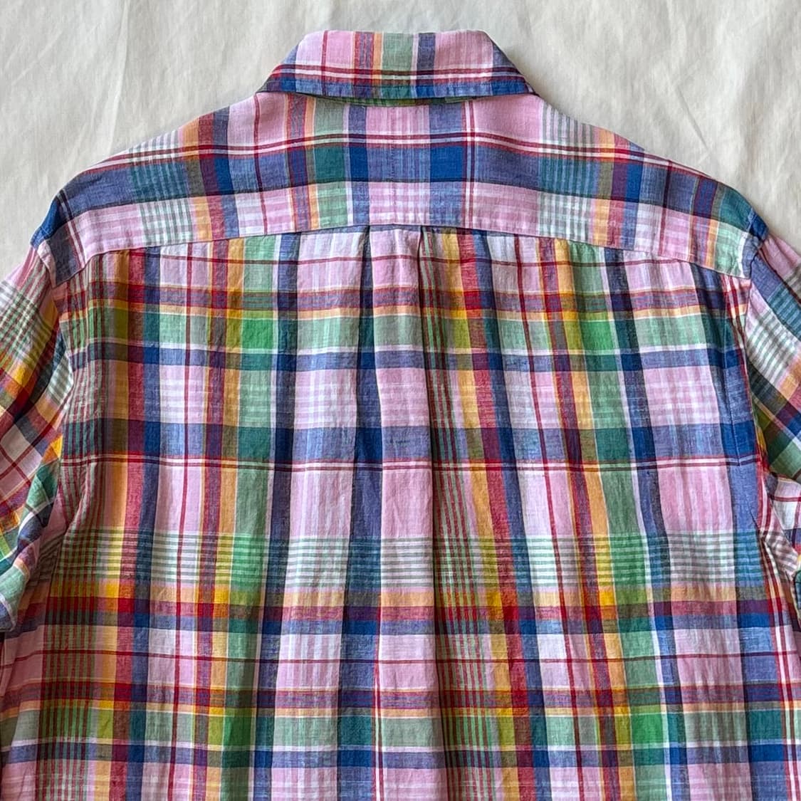 [L/102-105] 폴로 랄프로렌 Linen 체크 커스텀 핏 셔츠 상품이미지9