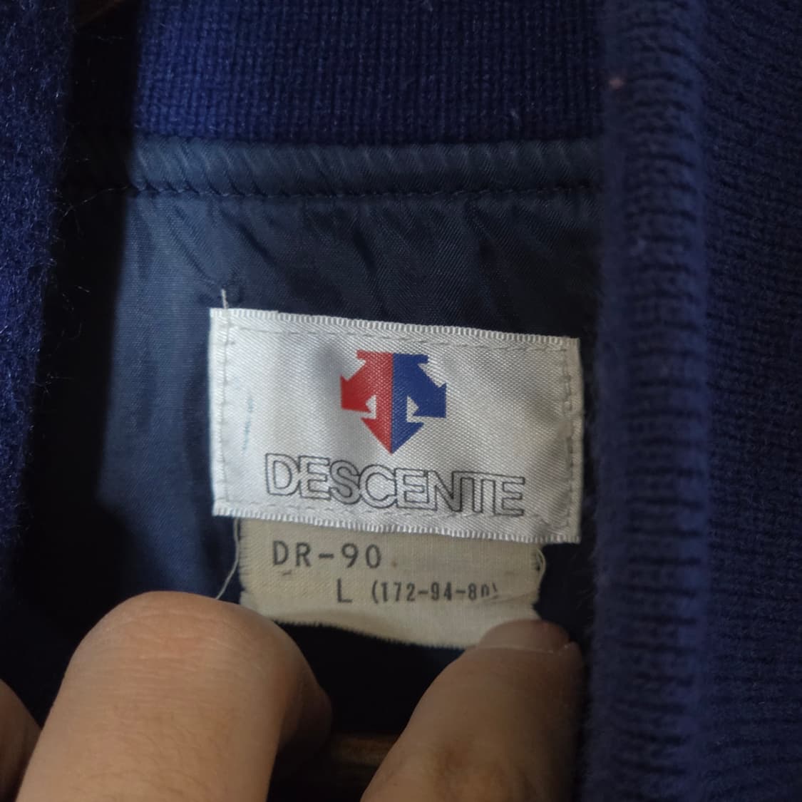 90s 데상트 JPN 네이비 블루종 자켓 상품이미지8