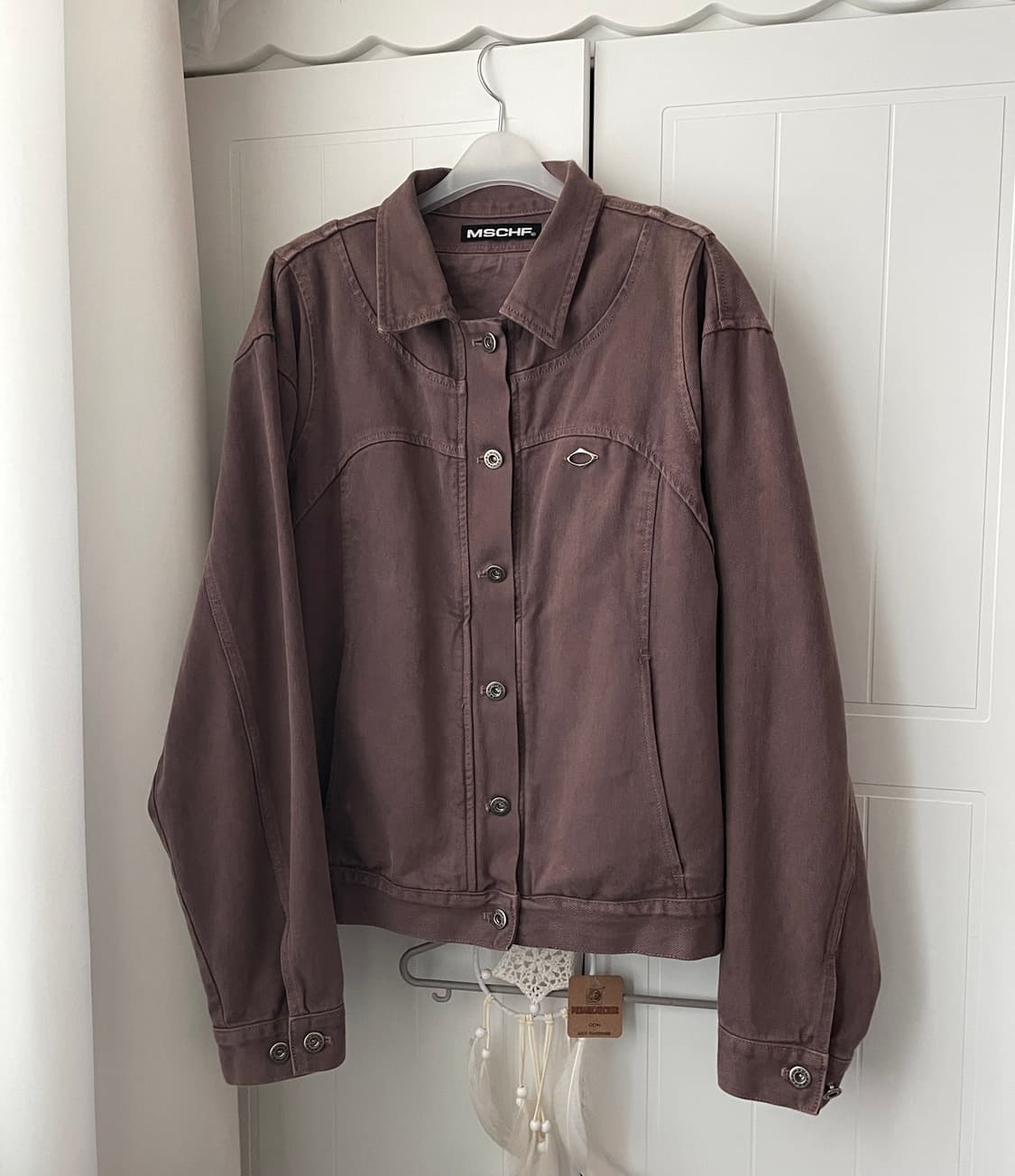 미스치프 트러커 자켓 로즈브라운 상품이미지1