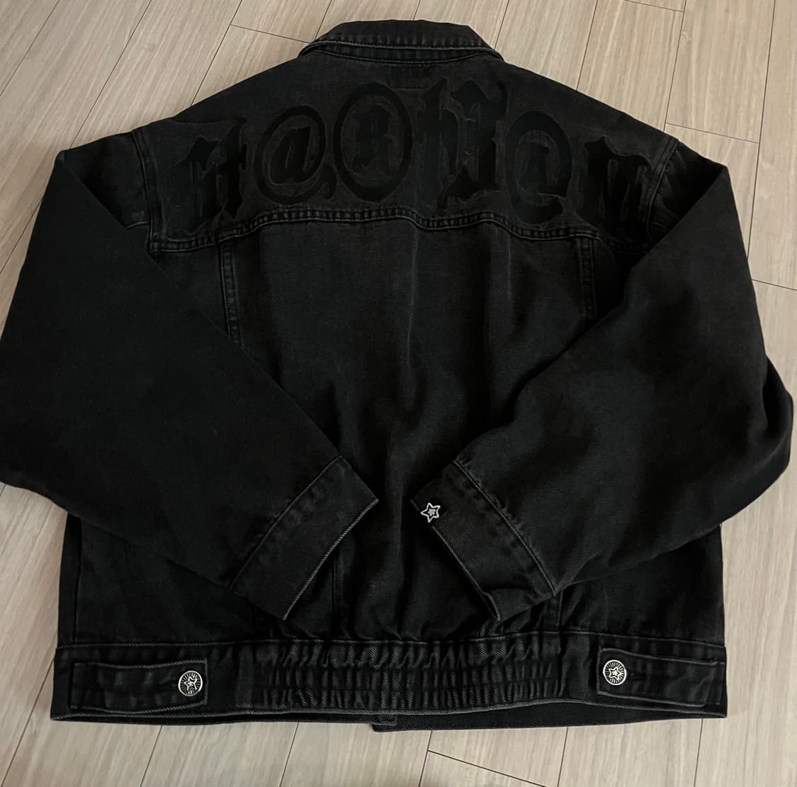 스타팀 블랙데님 자켓 S 사이즈 상품이미지3