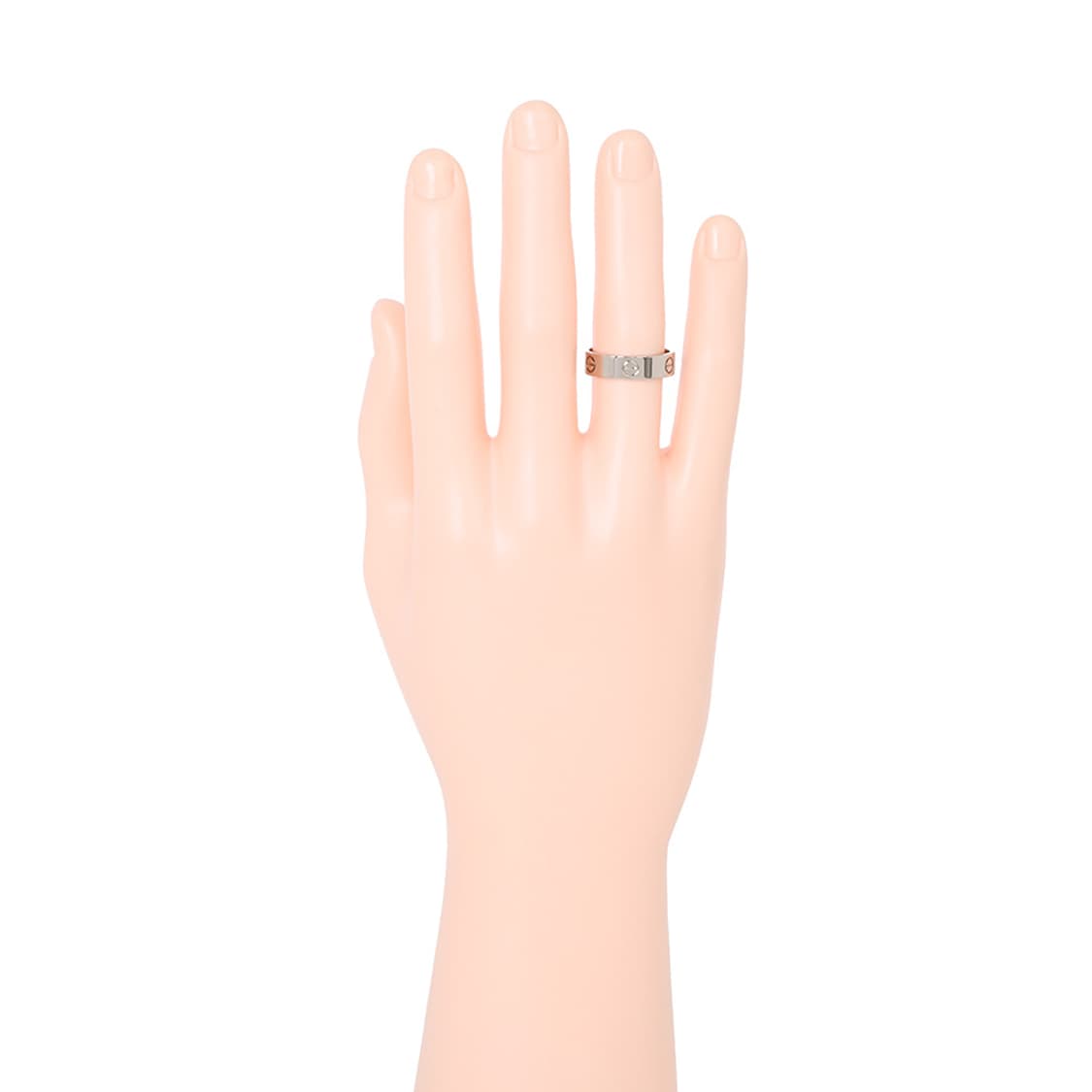 까르띠에 러브링 화이트골드 러브 반지 59호 LOVE B4084700 상품이미지4