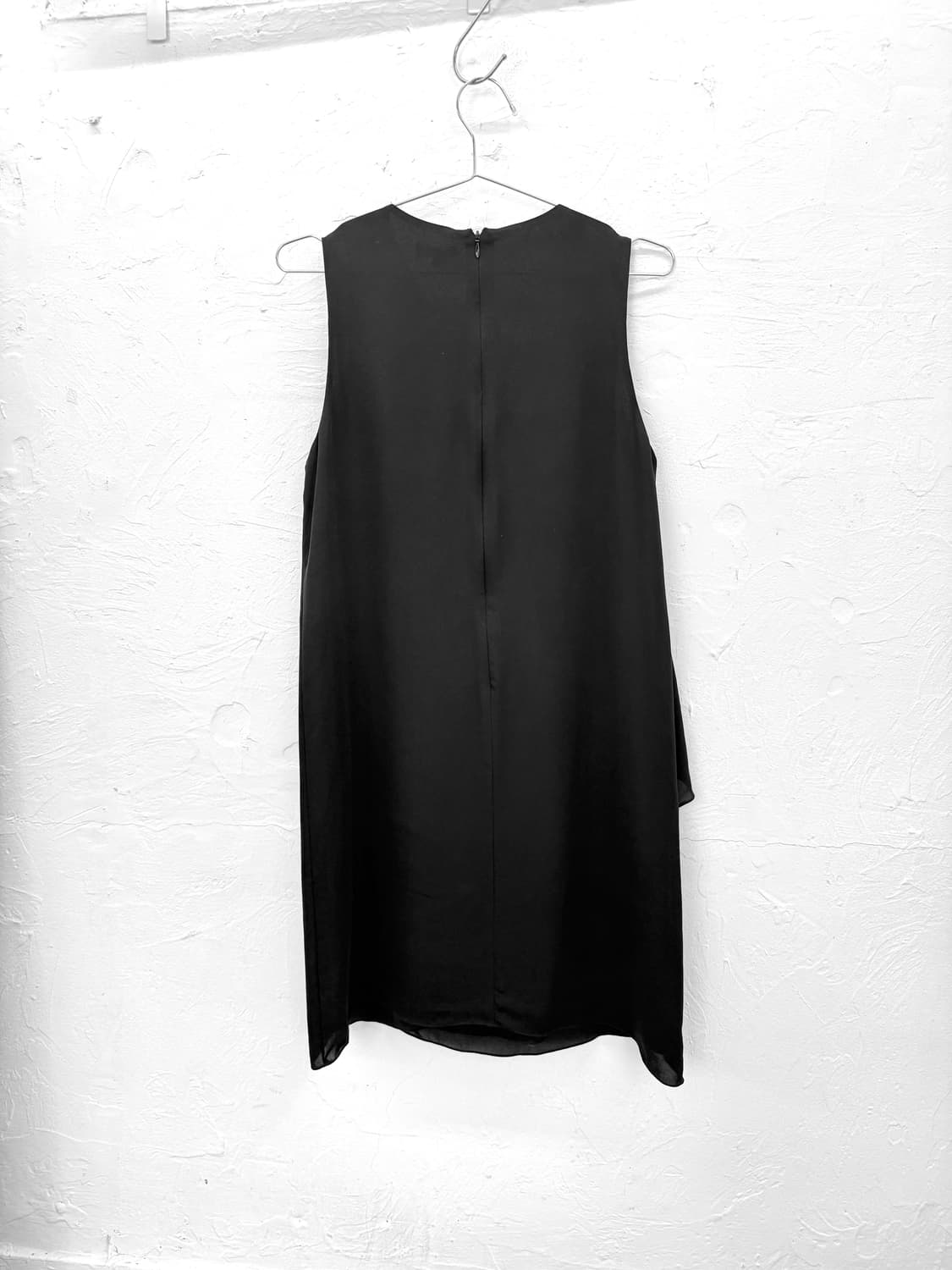 theory 사선 레이어드 실크 원피스 상품이미지3