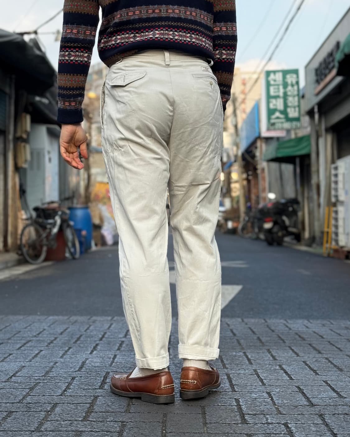 90's 폴로 랄프로렌 투턱 해먼드 치노 팬츠 31 상품이미지8