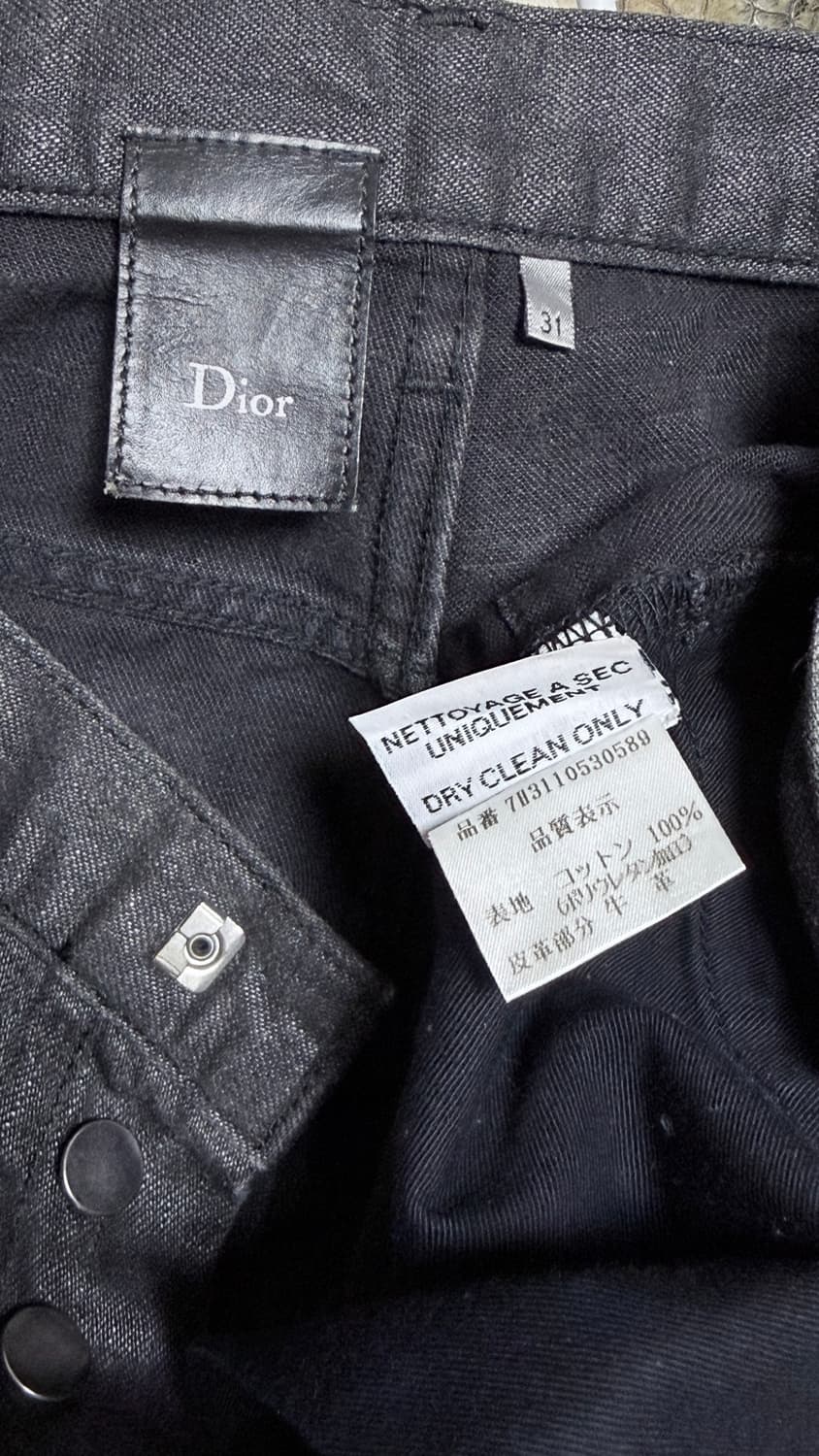 Dior Homme 07aw 인디고 블랙 코팅 진 31 상품이미지3
