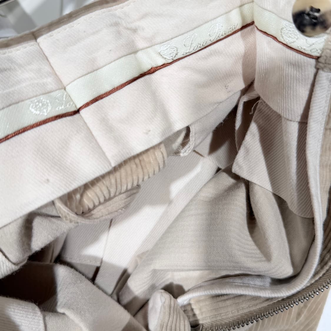 (A+/52) / 로로피아나 코듀로이 코튼 팬츠 아이보리 상품이미지7