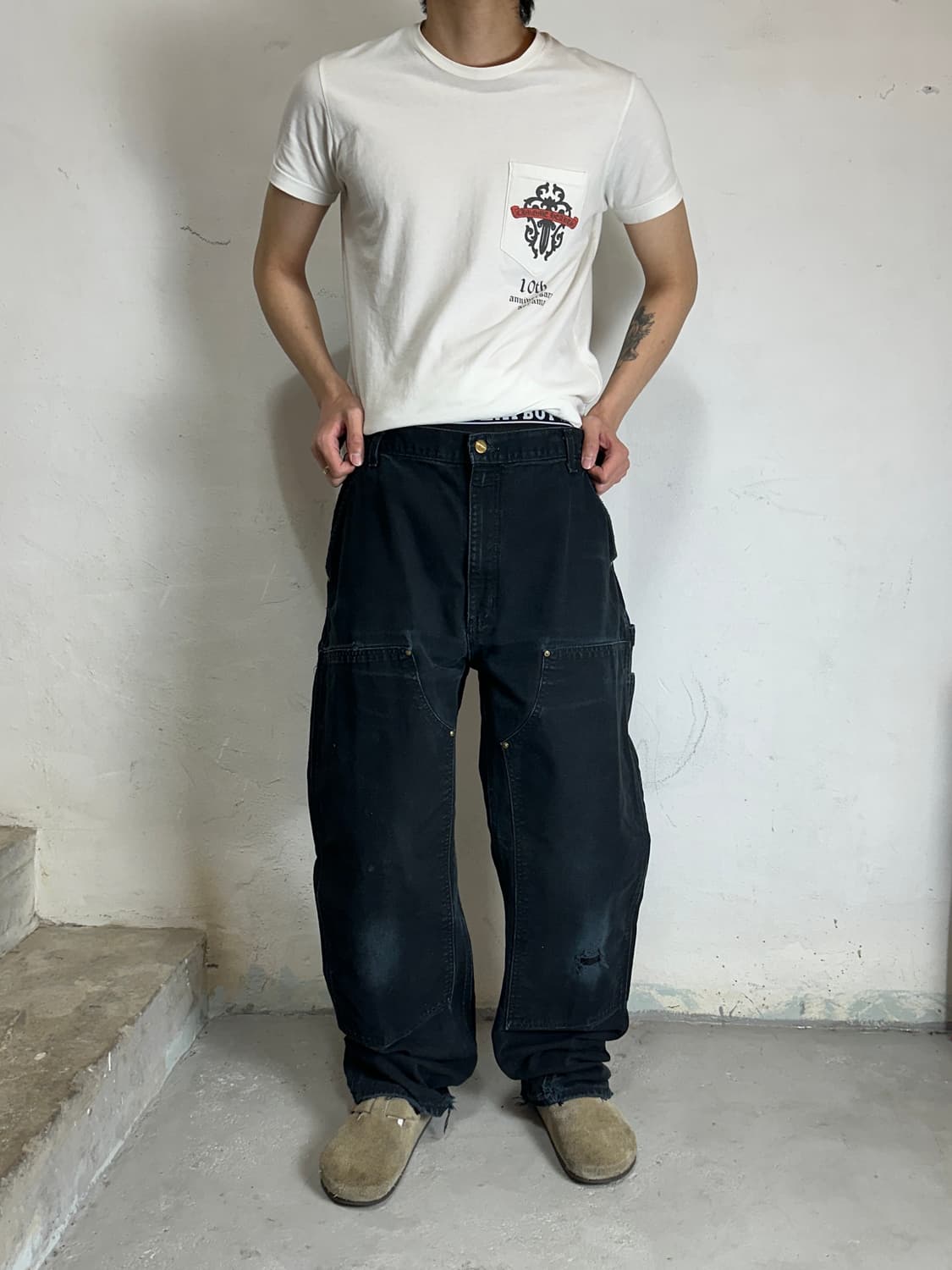 OG 칼하트 더블니 블랙 칼하트 썩블니 카펜터 상품이미지2