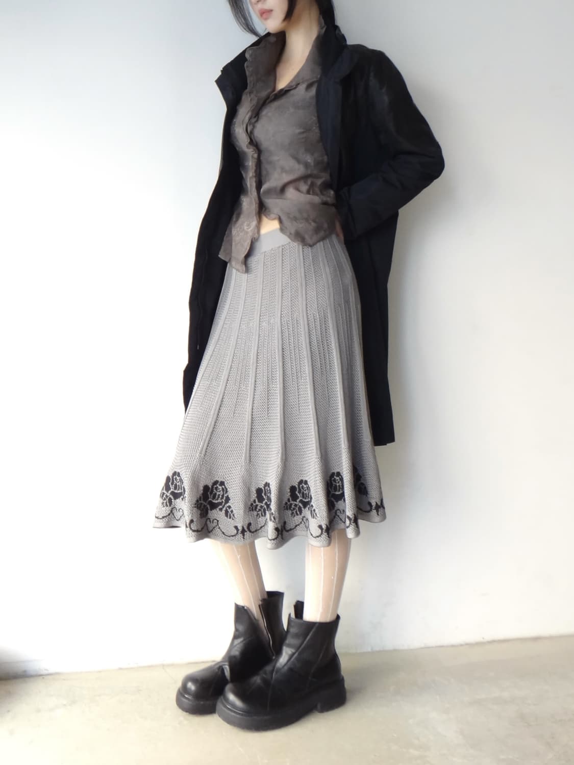 Paisley queen blouse / khaki brown 상품이미지8