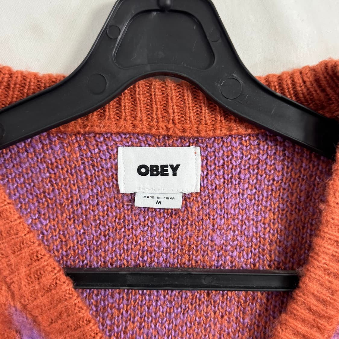 OBEY 오베이 헬릭스 브이넥 가디건 M 상품이미지3