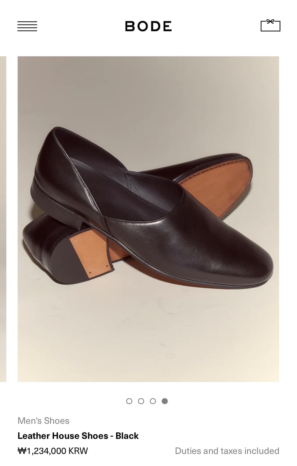Bode 보디 로퍼 레더 하우스 슈즈 37 상품이미지3