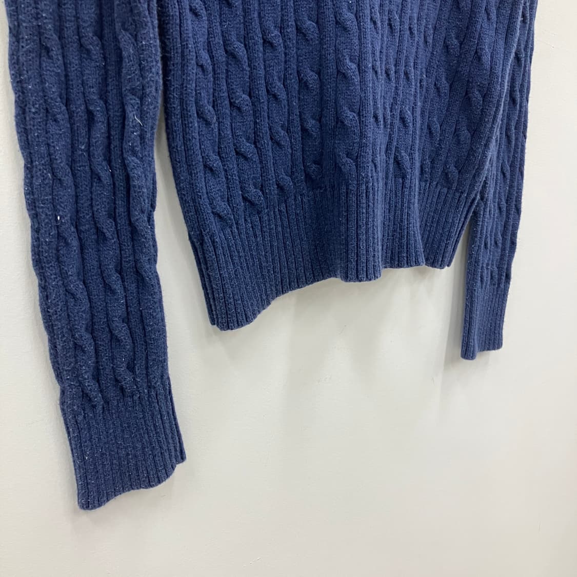 폴로 랄프로렌 네이비 케이블 니트 스웨터 XL 상품이미지5