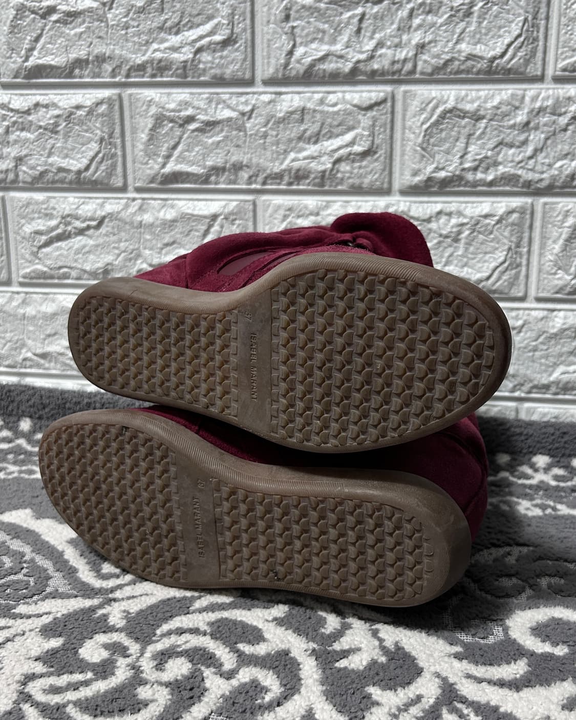 이자벨마랑 베켓 스니커즈 와인 버건디 상품이미지5