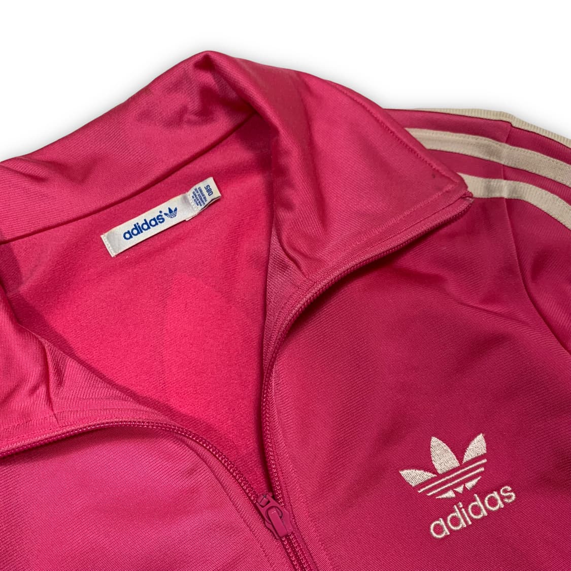 아디다스 핑크 파이어버드 빅로고 슬림 트랙탑 져지 상품이미지4