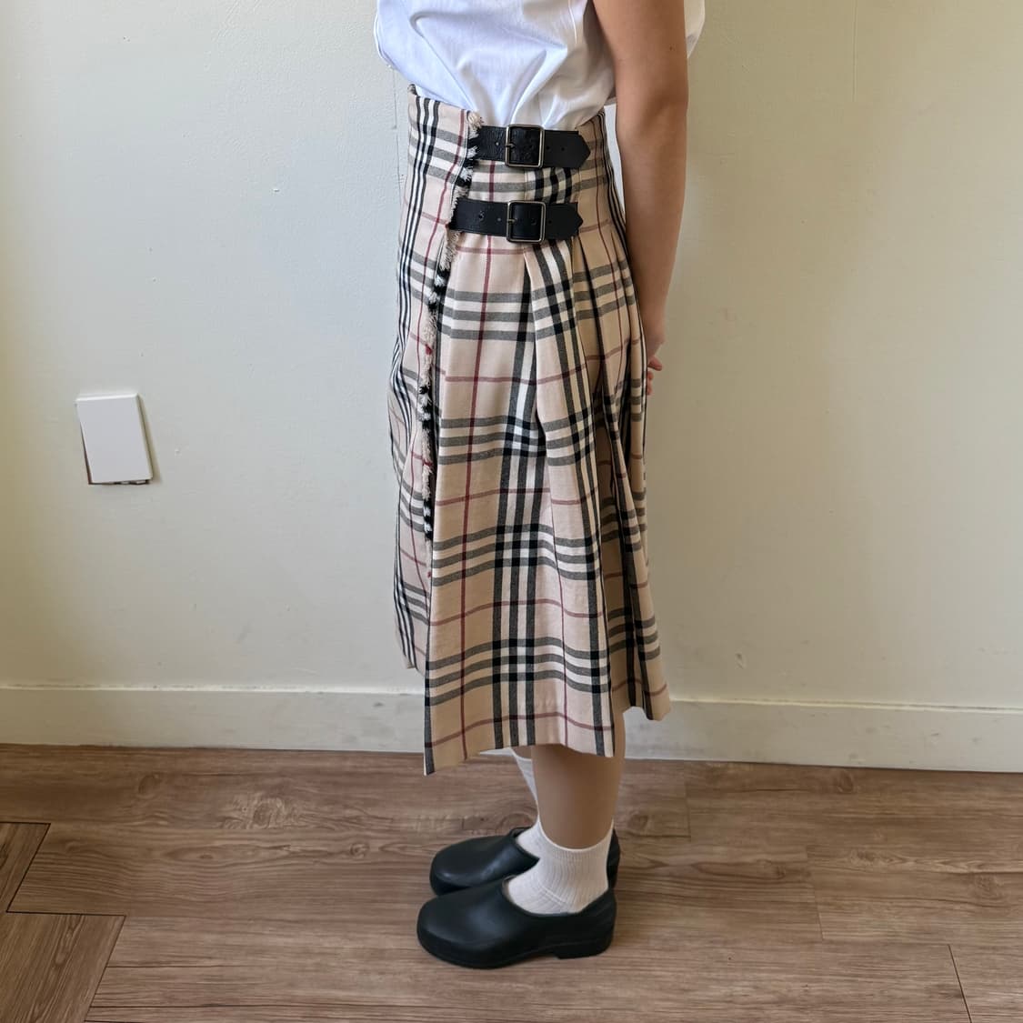 버버리 노바체크 랩 스커트 상품이미지1