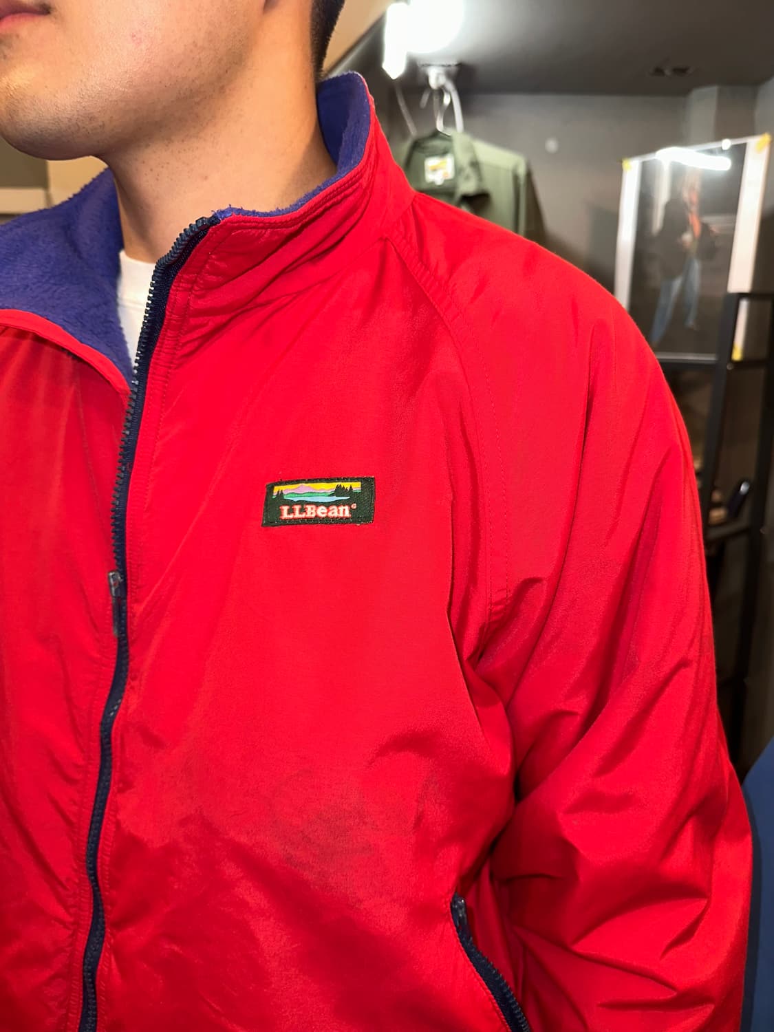 90’s LL Bean USA lining  warm up jacket  상품이미지4