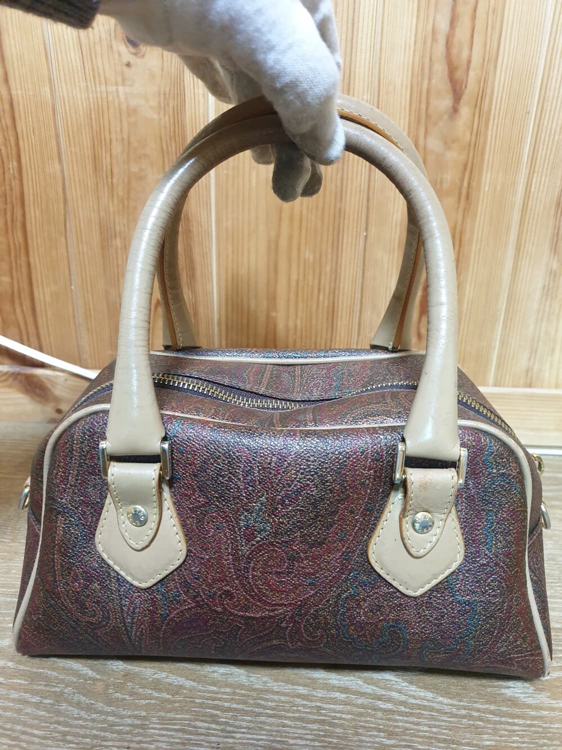 명품 에트로(ETRO 정품)큐티 앙증 미니 보스턴 토드백 스피디25시리즈 상품이미지1