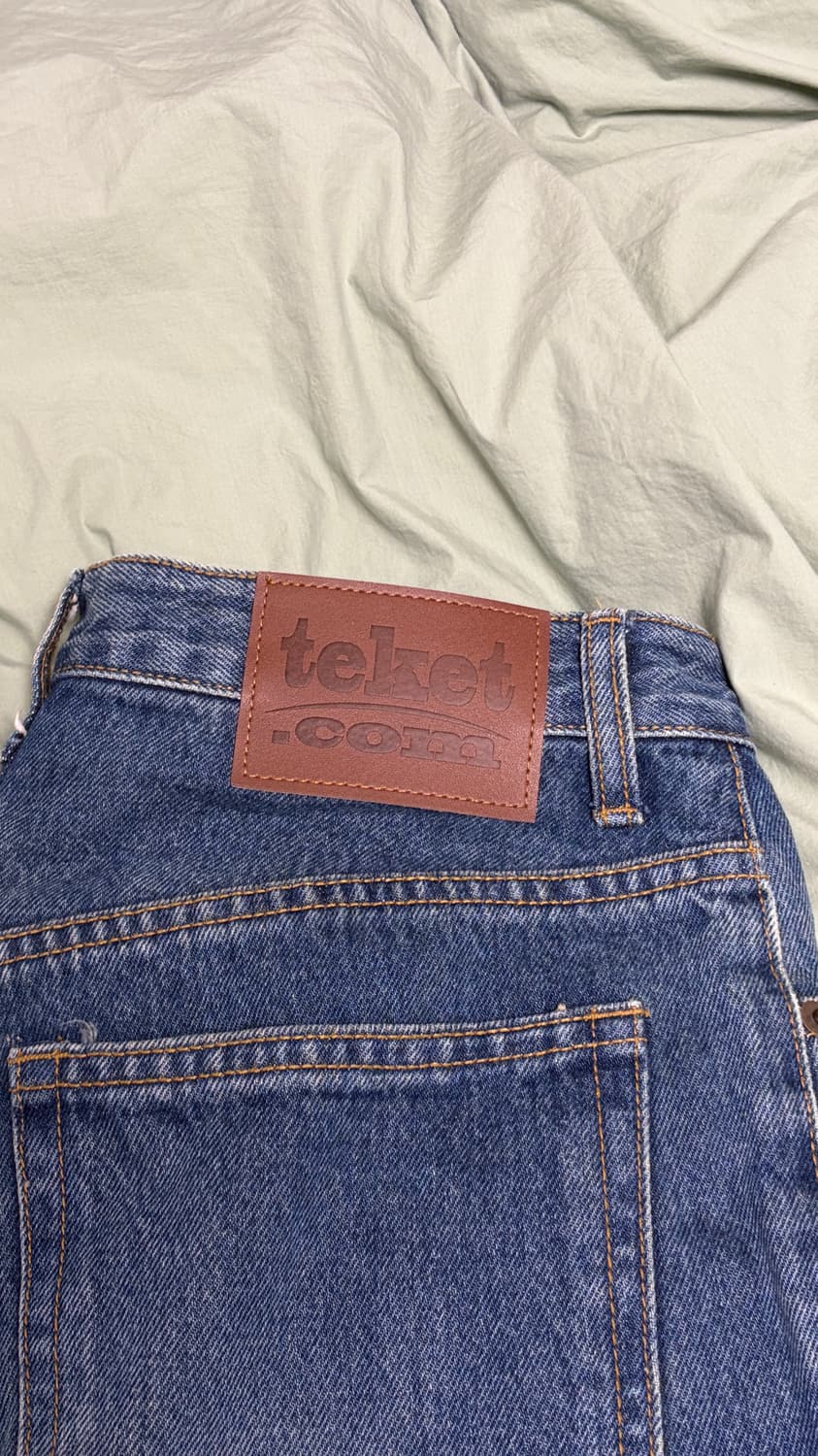 테켓 스타 데님바지 블루색상 스몰 상품이미지4