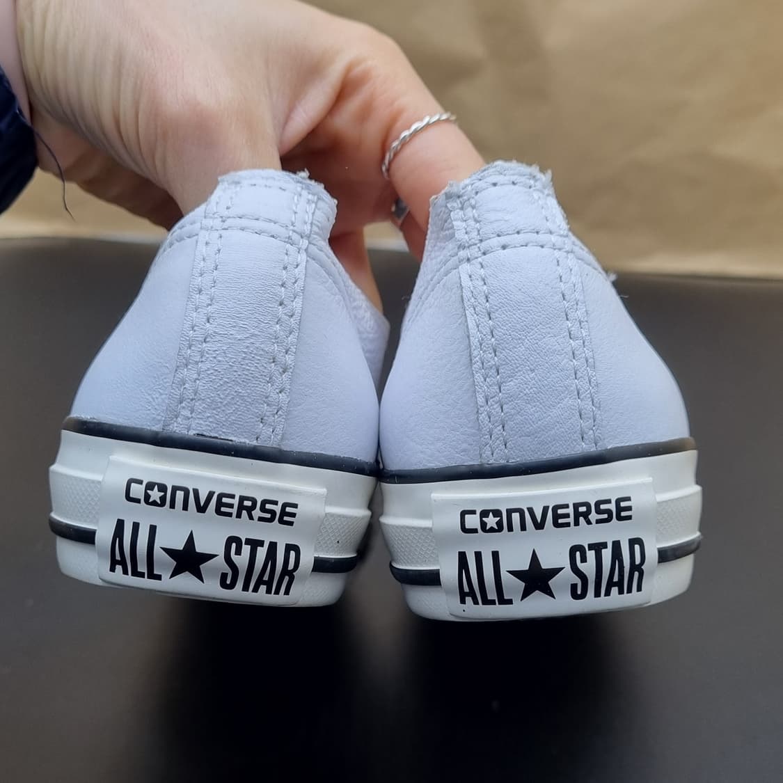 컨버스 척테일러 하이라인 화이트 스니커즈225 상품이미지4