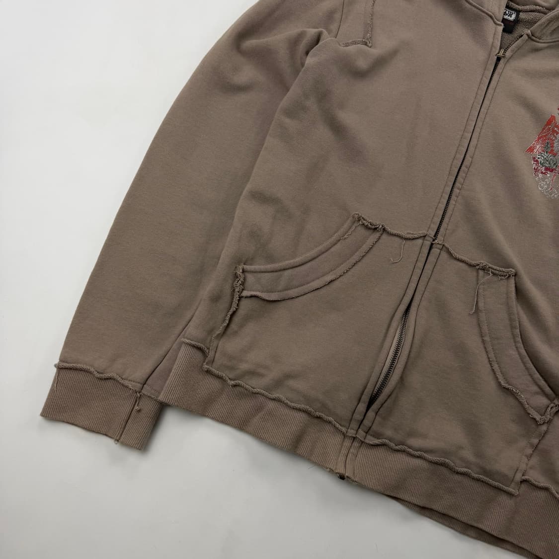 3QR 스컬 프린팅 후드집업 상품이미지3