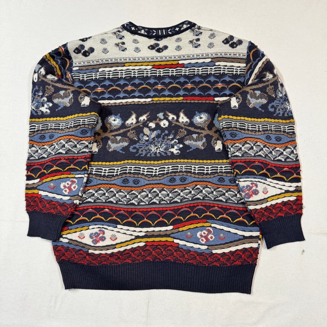 L) YASHIRO CLUB 패턴 니트 쿠지맛 상품이미지4