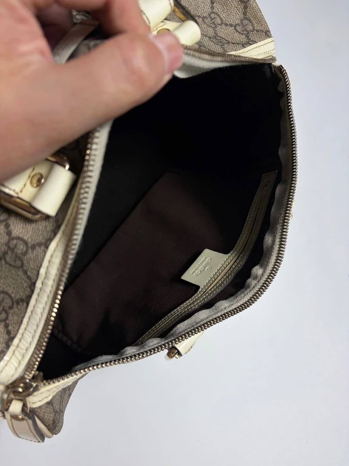 구찌 GUCCI 레더 트리밍 조이 보스턴 토트백 PR2265 상품이미지7