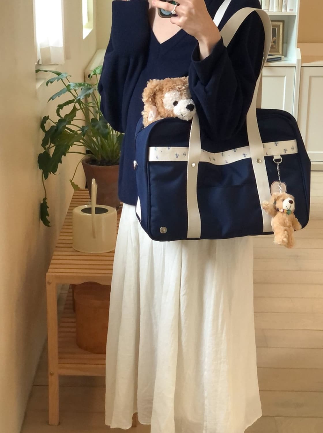 편택포) ovuni 오부니 네이비 스쿨백/가방 미개봉 새상품 상품이미지2