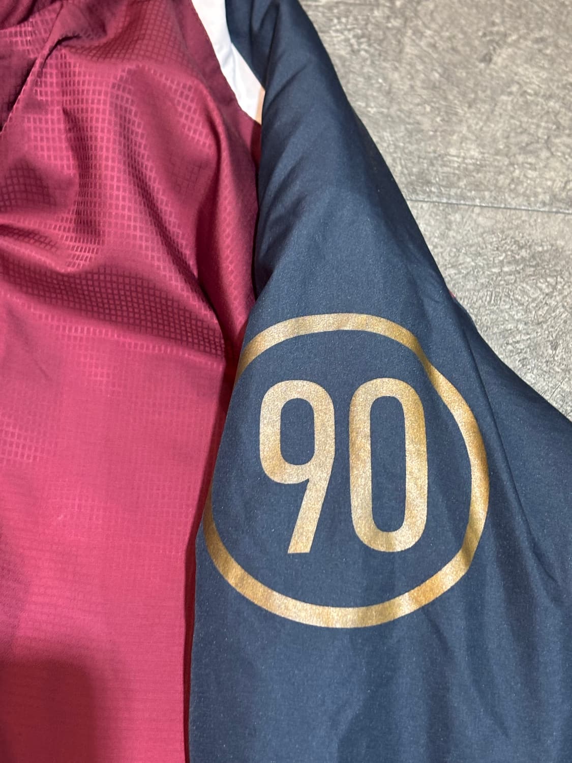 나이키 올드스쿨 버건디 토탈90 바람막이 점퍼 자켓 L 상품이미지5