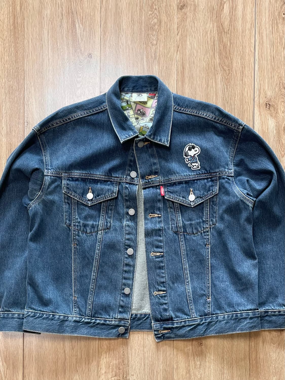 택포) 스누피 (피넛츠 The Peanuts) 데님 트러커 자켓 상품이미지2
